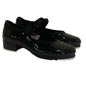 Bloch Black Annie Tyette Patent Tap Shoes - New- Girl’s Size 8.5